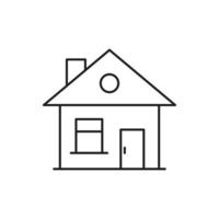 House Icon line for website, symbol presentation vector