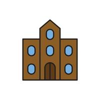 Building Icon color for website, symbol presentation vector