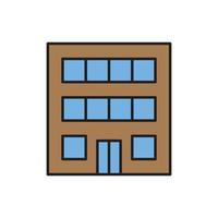 Building Icon color for website, symbol presentation vector