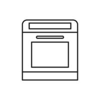 oven icon for website, symbol, presentation vector