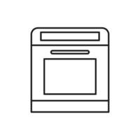 oven icon for website, symbol, presentation vector