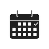 calendar icon for website, cv, presentation vector