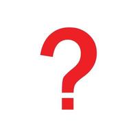 Question mark icon for website, symbol, presentation vector