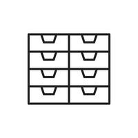 vector cabinet furniture for website, presentation, symbol