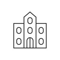 Building Icon line for website, symbol presentation vector