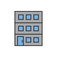 Building Icon color for website, symbol presentation vector