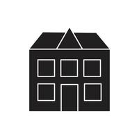 house Icon silhouette for website, symbol presentation vector