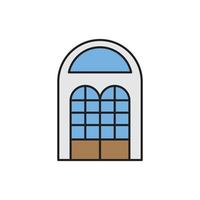Building Icon color for website, symbol presentation vector