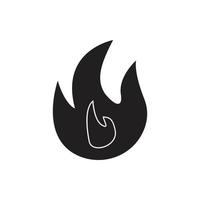 fire icon for a website, presentation vector