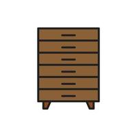 vector cabinet furniture for website, presentation, symbol
