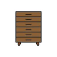 vector cabinet furniture for website, presentation, symbol