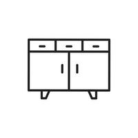 vector cabinet furniture for website, presentation, symbol
