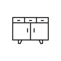 vector cabinet furniture for website, presentation, symbol