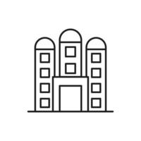 Building office Icon line for website, symbol presentation vector