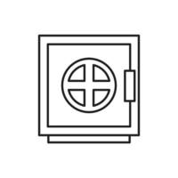 safe deposit box icon for website, symbol, presentation vector