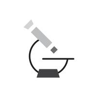 Microscope icon for website, symbol, presentation vector