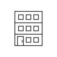 Building Icon line for website, symbol presentation vector