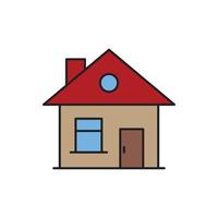 house Icon color for website, symbol presentation vector