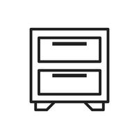 vector cabinet furniture for website, presentation, symbol