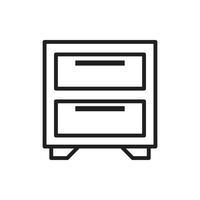 vector cabinet furniture for website, presentation, symbol