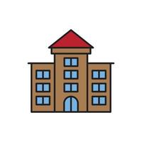 Building Icon color for website, symbol presentation vector