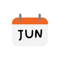 Vector calendar June for website, cv, presentation