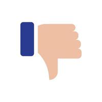 dislike icon for website, symbol, presentation vector