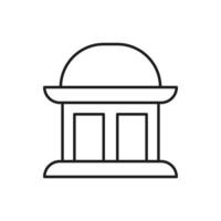 Building Icon line for website, symbol presentation vector