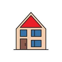 house Icon color for website, symbol presentation vector