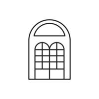 Building Icon line for website, symbol presentation vector