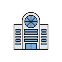 Building Icon color for website, symbol presentation vector