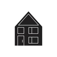 house Icon silhouette for website, symbol presentation vector