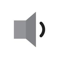 speaker volume low icon for website, presentation vector