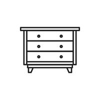 vector cabinet furniture for website, presentation, symbol