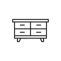 vector cabinet furniture for website, presentation, symbol