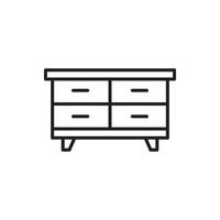 vector cabinet furniture for website, presentation, symbol