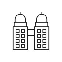 Building Icon line for website, symbol presentation vector