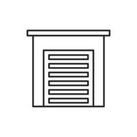 línea de icono de garaje para sitio web, presentación de símbolo