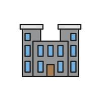 Building Icon color for website, symbol presentation vector
