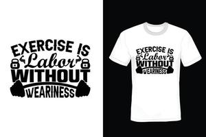 Gym T shirt design, vintage, typography vector