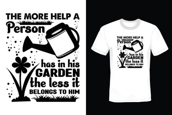 Garden T shirt design, vintage, typography