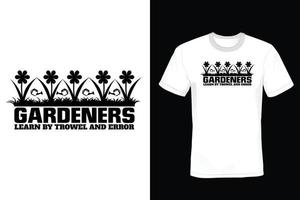 Garden T shirt design, vintage, typography vector