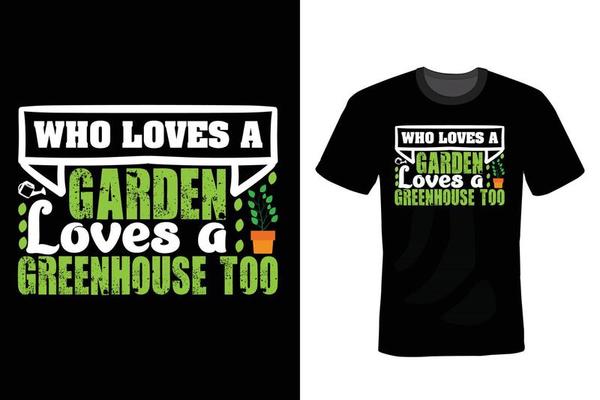 Garden T shirt design, vintage, typography