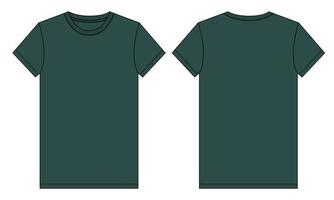Green t shirt plain outlet