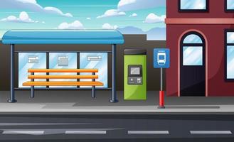 Bus Stop Vector Art Icons And Graphics For Free Download