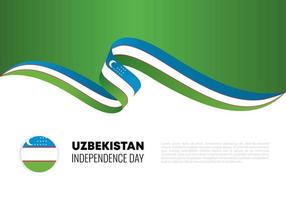 día de la independencia de uzbekistán para la celebración nacional el 1 de septiembre. vector