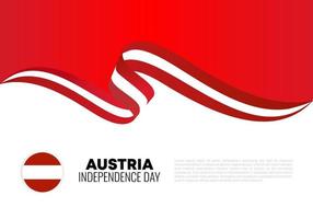 día de la independencia de austria para la celebración nacional el 26 de octubre. vector