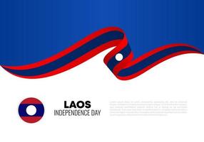 fondo del día de la independencia de laos para la celebración el 2 de diciembre. vector