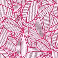 seamless pattern with leaves vector