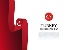 Turkey independence day background for celebration on October 29. vector